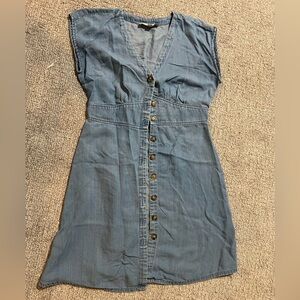 LOFT Denim Sleeveless Dress
